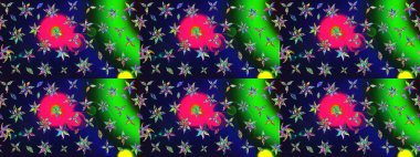 Gri renkli etnik çiçekli zarif eskiz deseni. Raster Çiçek İllüstrasyonu güzel tekstil..