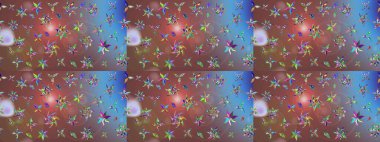 Kahverengi renklerde. Anti-stres için soyut örnek sayfası. Raster illüstrasyonu.