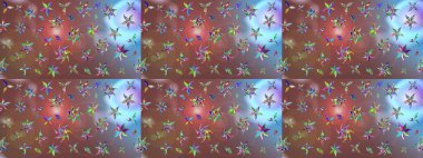 Raster illüstrasyonu. Egzotik çiçekler, kahverengi renklerde botanik, parlak, klasik bir doğa. Klasik tropikal doğal elementlerin suluboya seti.