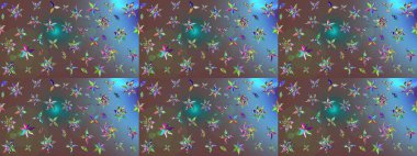 Botanik çizim kalıbı. Suluboya etkisi. Organik elementler. Raster deseni.