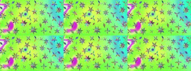 Nazik romantik baskı. Raster güzel bir çiçek deseni çizmiş. Tatil havası. Bahar mevsimi.