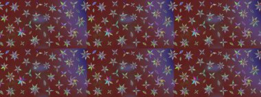 Raster çiçek desenli çiçek deseni, yapraklar, dekoratif elementler, sıçrama, lekeler, el çizimi kontur çizgileri ve Doodle çizim stili, grafik raster çizim çizimi.