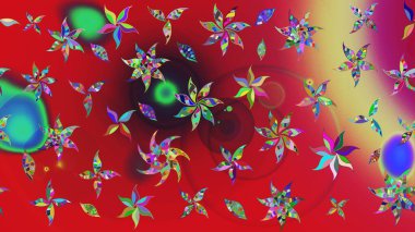 Kırmızı renkte çiçekler. Nazik, narin çiçek arkaplanı. Raster çiçek desenli ve çiçekli..