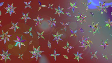 Tatil havası. Raster güzel bir çiçek deseni çizmiş. Nazik romantik baskı. Bahar mevsimi.