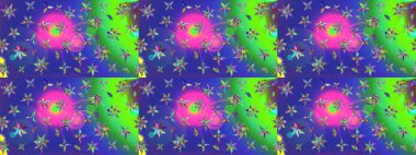 Mavi renkte şirin çiçekler. Küçük çiçekli basit bir çiçek çizimi. Moda baskısı, albüm, ambalaj kağıdı ve duvar kağıdı için zarif dekoratif süslemeler. Raster illüstrasyonu.