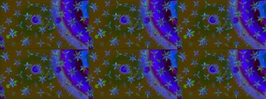 Düz Çiçek Elementleri Tasarımı. Raster illüstrasyonundaki çiçek desenli çizim. Süslü kumaş deseni. Renkli Bahar Teması çizim şablonu.