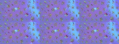 Raster illüstrasyonu. Küçük çaplı çiçeklerdeki basit şirin desenler. Tekstil veya kitap kapakları, imalat, duvar kağıtları, baskı, hediye paketi ve yapıştırma kitabı için çiçek eskiz geçmişi.