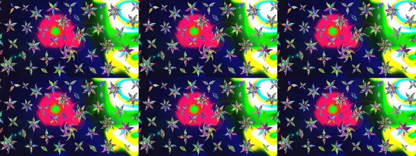 Soyut çiçek çizim kalıbı arka planı. Raster deseni. Gri renklerde. Raster illüstrasyonu. Küçük çiçekte sevimli çiçek deseni var..