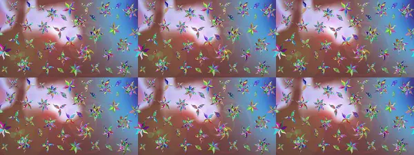 Raster çiçek desenli çiçek deseni, yapraklar, dekoratif elementler, sıçrama, lekeler, el çizimi kontur çizgileri ve Doodle çizim stili, grafik raster çizim çizimi.