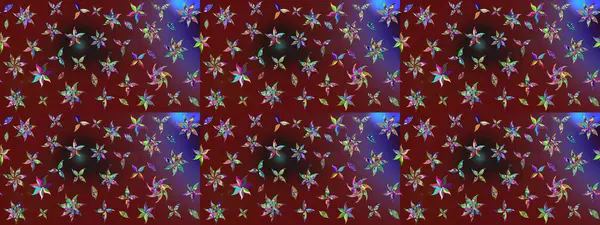 Kumaş, tekstil, duvar kağıdı baskısı için. Raster illüstrasyonu. Eskiz geçmişi. Tomurcukları papatya çiçekleri olan sevimli bir çiçek deseni. Miles Fleur, süslü püslü bir süs. Antika retro tarzı.