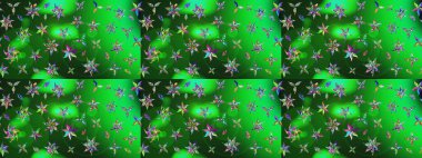 Elle çizilmiş sonbahar çiçeği deseni. Renkli yeşil çizim kalıbı. Tekstil ve kapak tasarımı için mükemmel. Yeşil renkli çiçekler. Doodle tarzı.