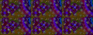 Renkli Bahar Teması eskiz kalıbı. Düz Çiçek Elementleri Tasarımı. Parlak arkaplan eskiz desenli çiçekli fantezi tasarımı.