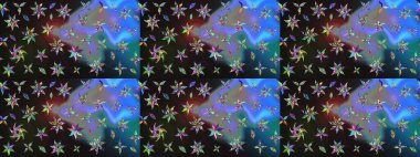 Eski model. Çiçeğin suluboya çizimlerinin mükemmel deseni. Dekorasyon ve tasarım için güzel bir desen. Suluboya çizim kalıbı. Raster illüstrasyonu. Moda yazdırma.