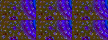 Çiçekli zambakların eskiz geçmişi. Parlak çiçekli kolaj çiçekleri kahverengi. Çiçek tasarımı için inanılmaz kolaj cennet tarzı..