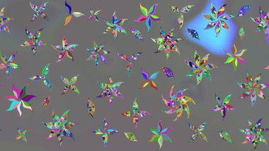 Renkli Yaz Temalı eskiz kalıbı. Çiçekli eskiz çizimi. Gri renkli çiçekler. Düz Çiçek Elementleri Tasarımı.