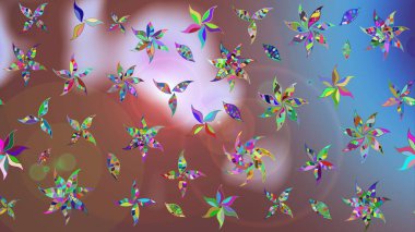 Klasik taslak çizimi. Raster çiçek izi. Çiçek rengi eskiz deseni. Raster Yumuşak kumaş deseni.