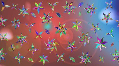 Raster Hip kumaş deseni. Eskiz Vintage Çiçek Deseni.