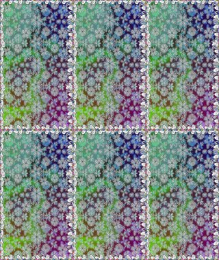 Raster illüstrasyonu. Küçük çiçekteki sevimli çiçek deseni. Gri renkte yaz çiçekleri. Raster deseni.