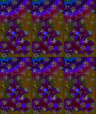 Düz Çiçek Elementleri Tasarımı. Çiçeksel fantezi tasarımı ve parlak bir arka plan çizimi. Renkli Bahar Teması çizim şablonu.