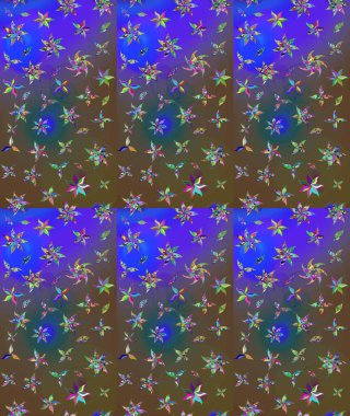 Raster Güzel kumaş deseni. Raster suluboya deseni, narin çiçekler, kahverengi çiçekler, tebrik kartı şablonu..