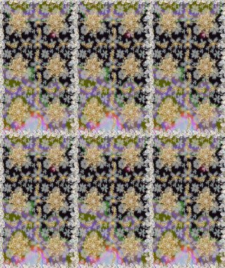 Barok tarzında eskiz oryantal süsü. Geleneksel klasik Raster altın eskiz modeli. Gri renklerdeki altın elementler.