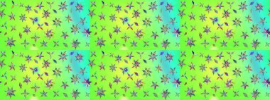 Çiçekler, dallar, bitkiler ve çiçekler. Güzel kumaş deseni. El çizimi. Raster illüstrasyonu.