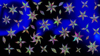 Raster Güzel kumaş deseni. Çiçek arkaplan ile soyut zarafet çizim deseni.