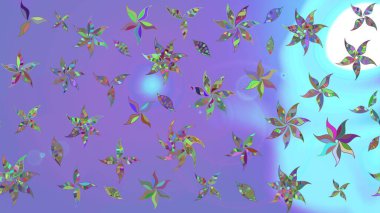 Modern stil dokusu. Çiçek desenli raster, menekşe çizgi grafik deseni soyut raster arkaplan.