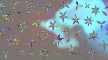 Eski moda arka plan. Güzel, parlak, pürüzsüz kumaş, tuval. Raster illüstrasyonu. Desen, çizim, çiçek sınırı. Çiçek çelengi. Kıvırcık, parlak örgü.