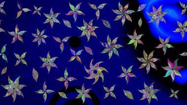 Sabıka fotoğraflarında, bebek kıyafetlerinde, duvar kâğıtlarında, paket kutularında falan kullanılabilir. Zarif, parlak ve eskiz mavi çiçek deseni tasarımı.