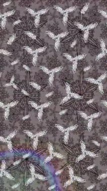 Renkli unsurlarla hareketli arka plan görüntüleri. Çiçekler. Eski model. Bayrak tarzı. Video kaydı. Şablon. Döngü. Kusursuz..