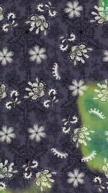 Renkli unsurlarla hareketli arka plan görüntüleri. Çiçekler. Eski model. Bayrak tarzı. Video kaydı. Şablon. Döngü. Kusursuz..