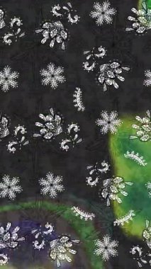 Renkli unsurlarla hareketli arka plan görüntüleri. Çiçekler. Eski model. Bayrak tarzı. Video kaydı. Şablon. Döngü. Kusursuz..