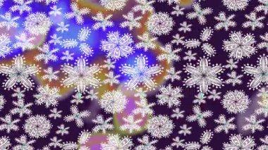 Renkli unsurlarla hareketli arka plan görüntüleri. Çiçekler. Eski model. Bayrak tarzı. Video kaydı. Şablon. Döngü. Kusursuz..