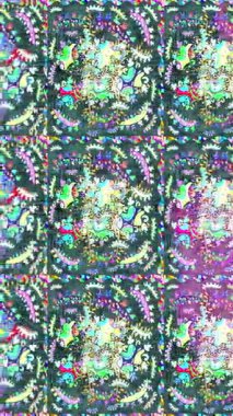 Renkli unsurlarla hareketli arka plan görüntüleri. Çiçekler. Eski model. Bayrak tarzı. Video kaydı. Şablon. Döngü. Kusursuz..