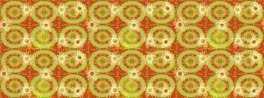 3D çiçekler, eskiz. Sarı renklerde. Raster illüstrasyonu.