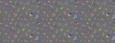 Soyut etnik raster çizim kalıbı. Arkaplan dokusu, duvar kağıdı, çiçek temalı gri renkler. Kabile sanatı boho baskısı, klasik çiçek arkaplanı.