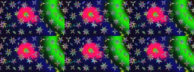 Çizim çiçek deseni duvar kâğıdı olarak kullanılabilir. Raster illüstrasyonu. Gri renkli çiçekler.