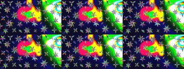 Tropik çiçekler. Gömlek, arka plan modelini çiz. Gri renkli çiçekler.