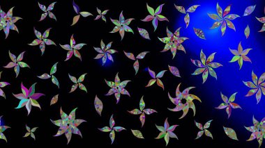 Parlak elementlerin. El çizimi Raster çizimi. Çizim çiçek deseni duvar kağıdı, web sitesi arkaplanı, paket kağıdı, davetiye, broşür, pankart veya web sitesi için kullanılabilir.