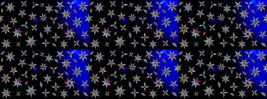 Soyut çiçek çizim kalıbı arka planı. Siyah renklerde. Küçük çiçekteki sevimli çiçek deseni. Raster deseni. Raster illüstrasyonu.