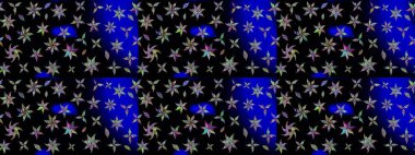 Siyah renkte güzel çiçekler, suluboya desenli, duvar kağıdı, kart ya da kumaş için fayanslı eskizler. Raster..