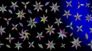 Çiçek arkaplanlı soyut zarafet eskiz deseni. Raster Güzel kumaş deseni.