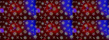 El çizimi çiçek çizimi deseni (fayans). Tekstil için suluboya eskiz deseni. Şirin çiçekli, desenli, kahverengi çizim deseni.