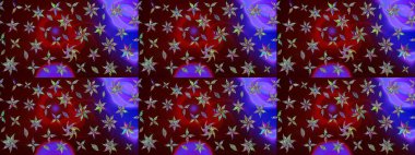 Çiçek kompozisyonu. Çiçek arkaplan. Raster deseni. - Kahverengi çiçekler. Doğa. Çiçek kolajı. Küçük çiçekte güzel desen var..