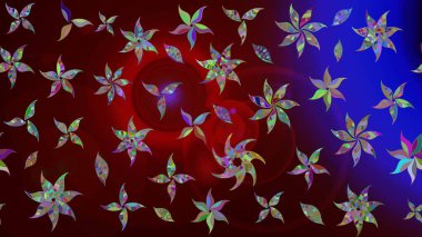 Suluboya, elle çizilmiş. Vadinin çiçekleri kahverengi renklerde. Eskiz arkaplan modeli. Raster - stok.