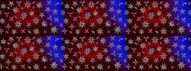 Güzel kumaş deseni. Küçük bir çiçekte eskiz deseni. Raster illüstrasyonu. Güzel çiçek arkaplanı..