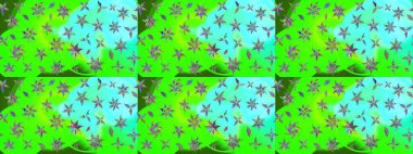 Raster illüstrasyonu. Küçük çaplı çiçeklerdeki basit şirin desenler. Tekstil veya kitap kapakları, imalat, duvar kağıtları, baskı, hediye paketi ve yapıştırma kitabı için çiçek eskiz geçmişi.