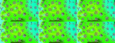 Raster deseni. Yeşil el çizimi desen. Karalama çiçekleri çizim kalıbı. Sanat, çiçek tarzına ilham verir ve arka plan bırakır.