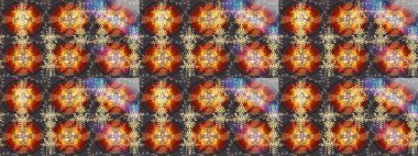 Kış kar tanesi. Kar Tanesi Simgesi. Kar Tanesi Raster illüstrasyonu. Kahverengi, gri ve turuncu renklerde izole edilmiş..